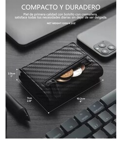 Foto 4 | Billetera Tarjetero De Aluminio Con Cartera Protección Rfid