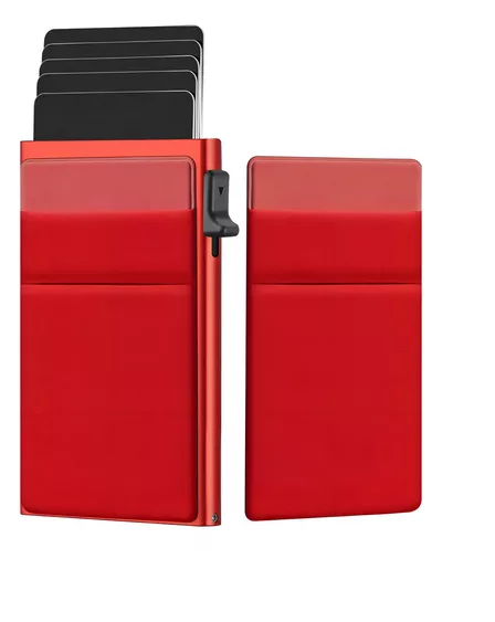 Tarjetero Cartera Pop Out Porta Tarjeta Seguridad Antirrobo