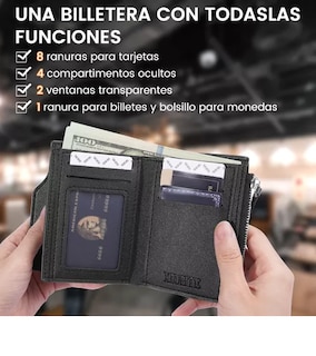 Foto 3 | Cartera Monederos De Hombre Para Caballero