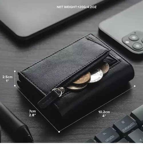 Foto 5 pulgar | Carteras Para Hombre Billetera Con Tarjetero Rfid Y Monedero