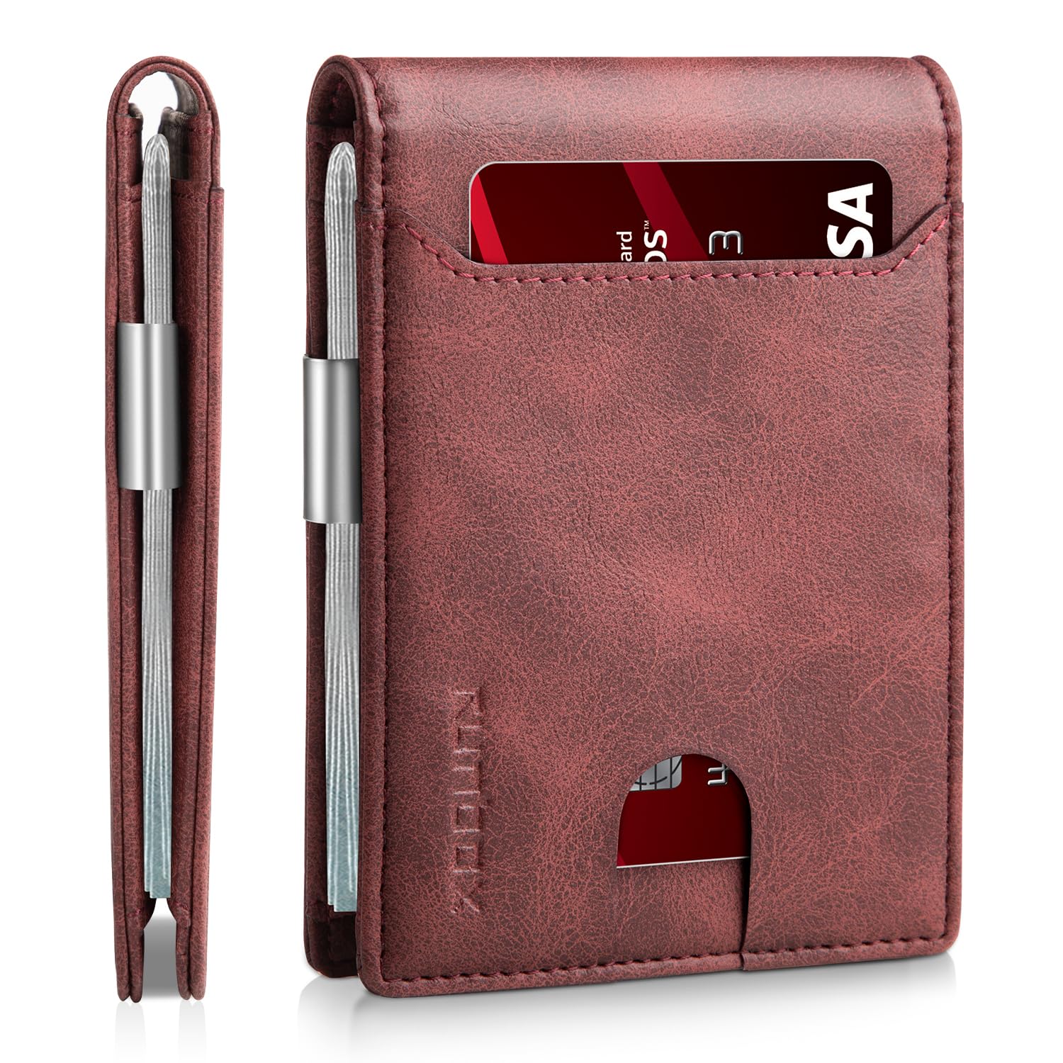 Foto 1 | Billetera Runbox, Delgada, De Piel, Para Billetes, Con Bloqueo Rfid, Para Hombre - Venta Internacional.