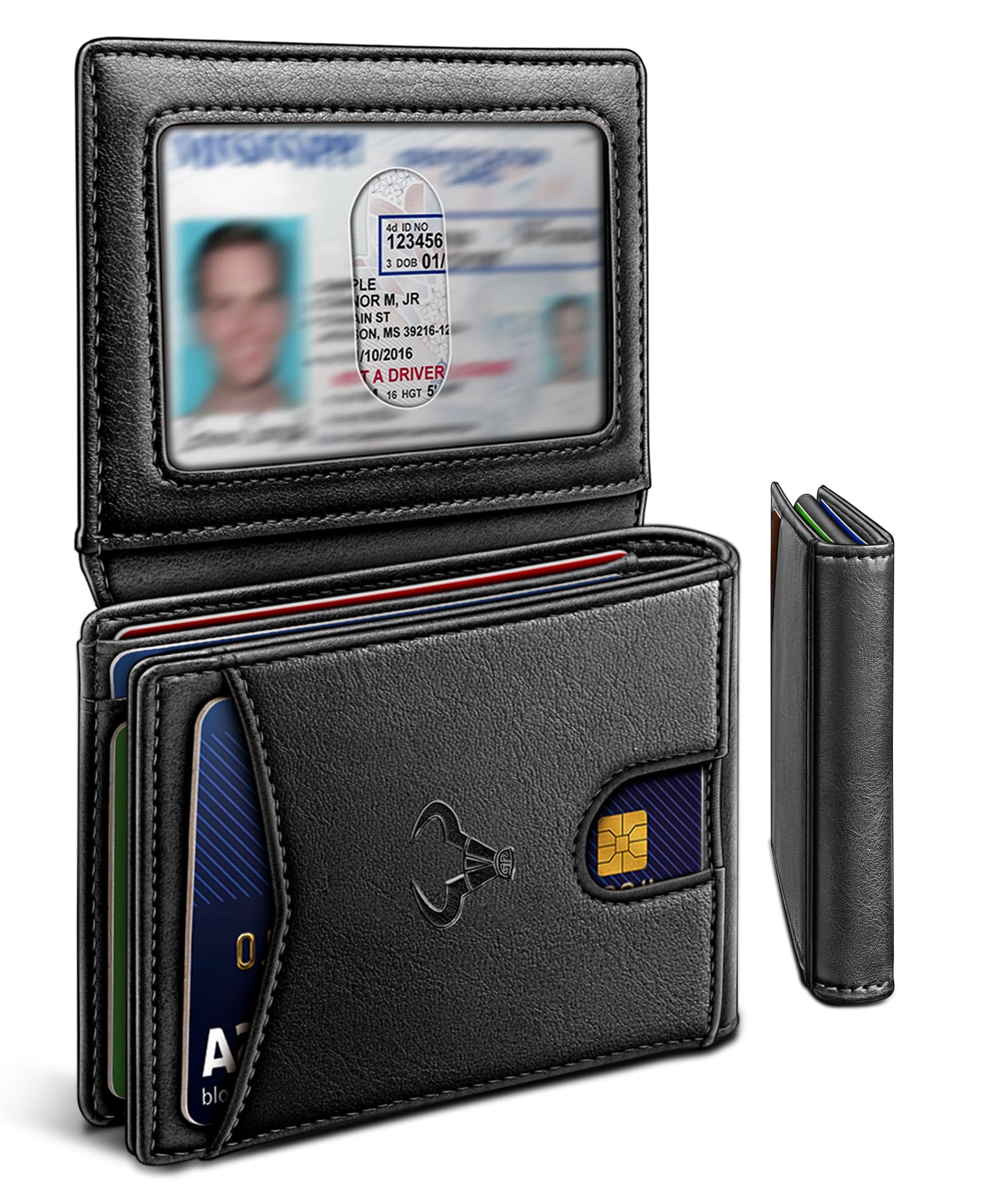 Foto 2 pulgar | Billetera Bulliant De Piel Delgada Con Bloqueo Rfid Para Hombre - Venta Internacional.
