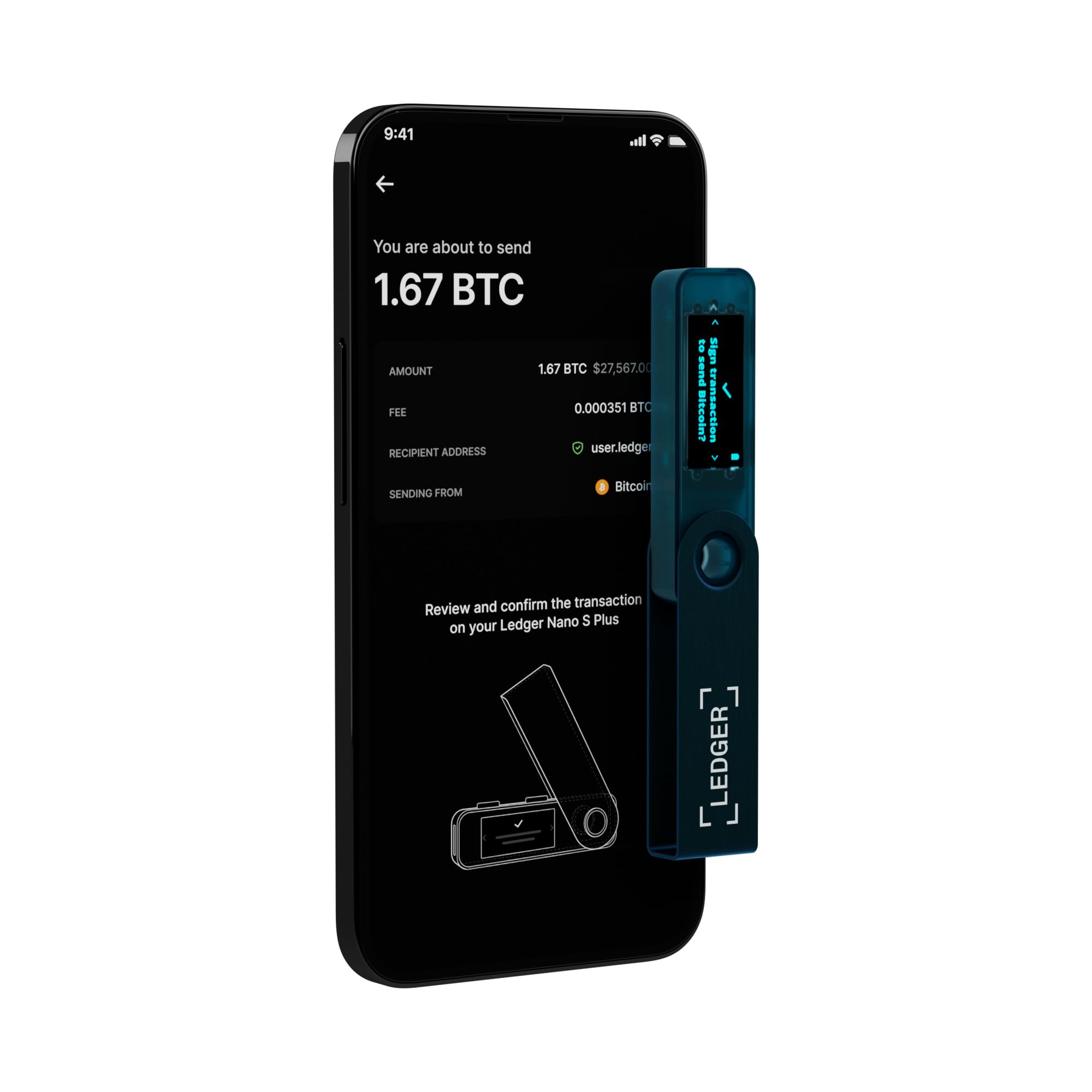 Foto 5 pulgar | Cartera De Hardware Ledger Nano S Plus Azul Zafiro - Venta Internacional.