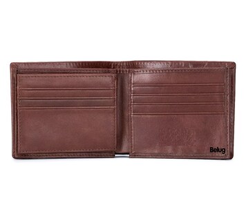 Foto 2 | Cartera Plegable De Piel Genuina Gran Capacidad Para Hombre, Belug Marrón