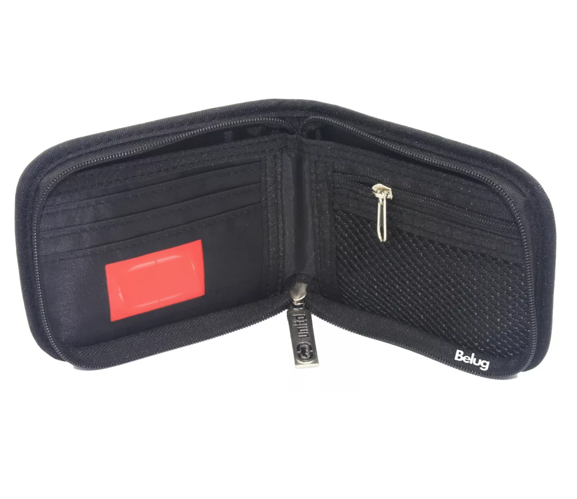 Foto 4 pulgar | Cartera Billetera Monedero, Belug Negro 207
