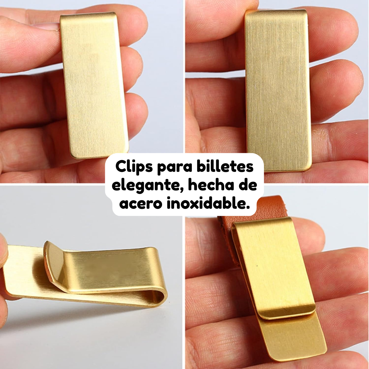 Foto 6 pulgar | Clip Sujeta Billetes Cartera Metal Inoxidable Tarjeta