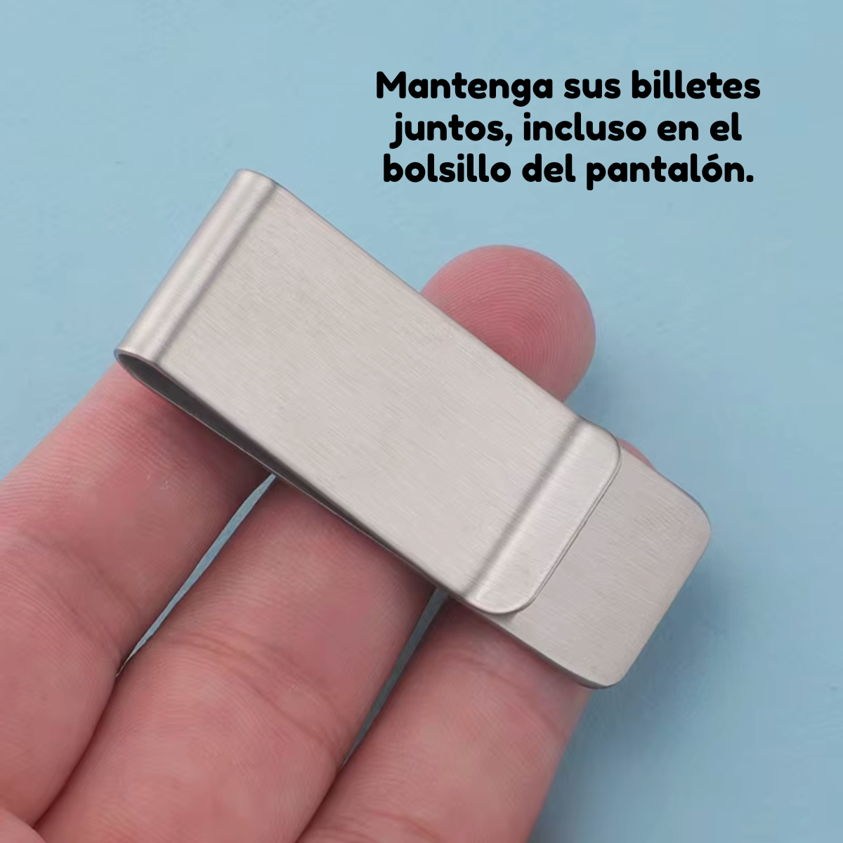 Foto 7 pulgar | Clip Sujeta Billetes Cartera Metal Inoxidable Tarjeta