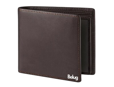 Foto 1 | Cartera De Hombre Piel Genuina Protección Belug, Marrón Oscuro