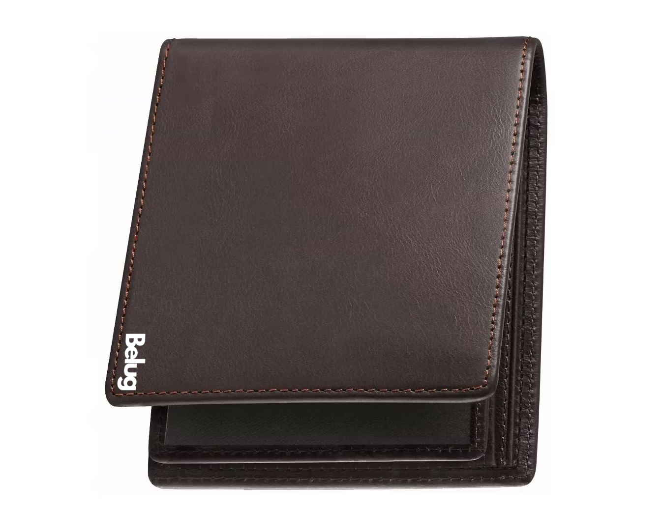 Foto 4 pulgar | Cartera De Hombre Piel Genuina Protección Belug, Marrón Oscuro