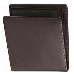 Foto 4 | Cartera De Hombre Piel Genuina Protección Belug, Marrón Oscuro