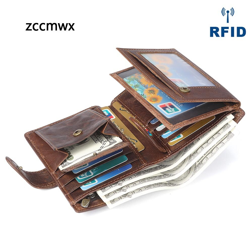 Foto 3 pulgar | Cartera Zccmwx Doka Crazy Horse Leather Para Hombre - Venta Internacional.