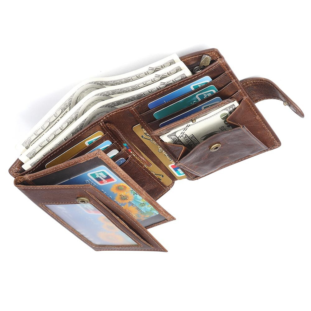 Foto 4 pulgar | Cartera Zccmwx Doka Crazy Horse Leather Para Hombre - Venta Internacional.