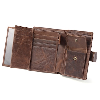 Foto 4 | Cartera Zccmwx Doka Crazy Horse Leather Para Hombre - Venta Internacional.