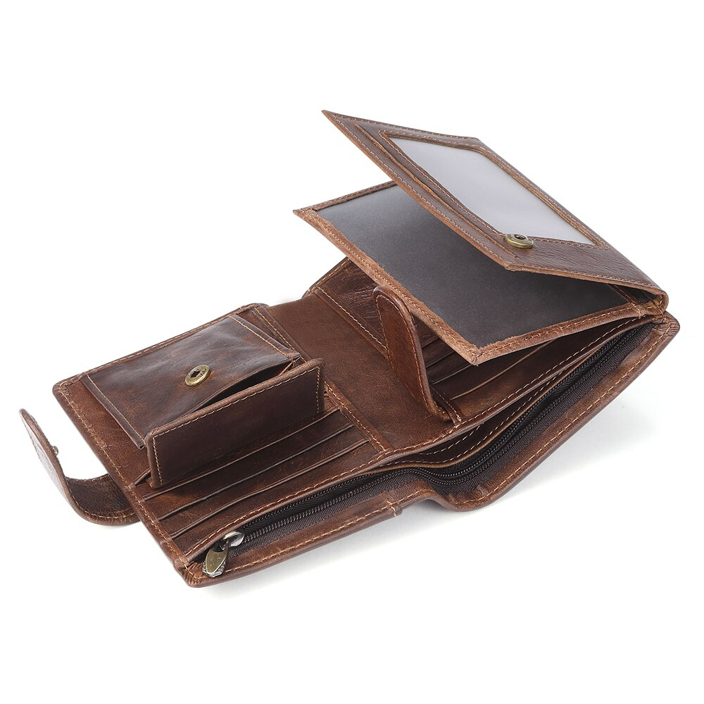 Foto 6 pulgar | Cartera Zccmwx Doka Crazy Horse Leather Para Hombre - Venta Internacional.
