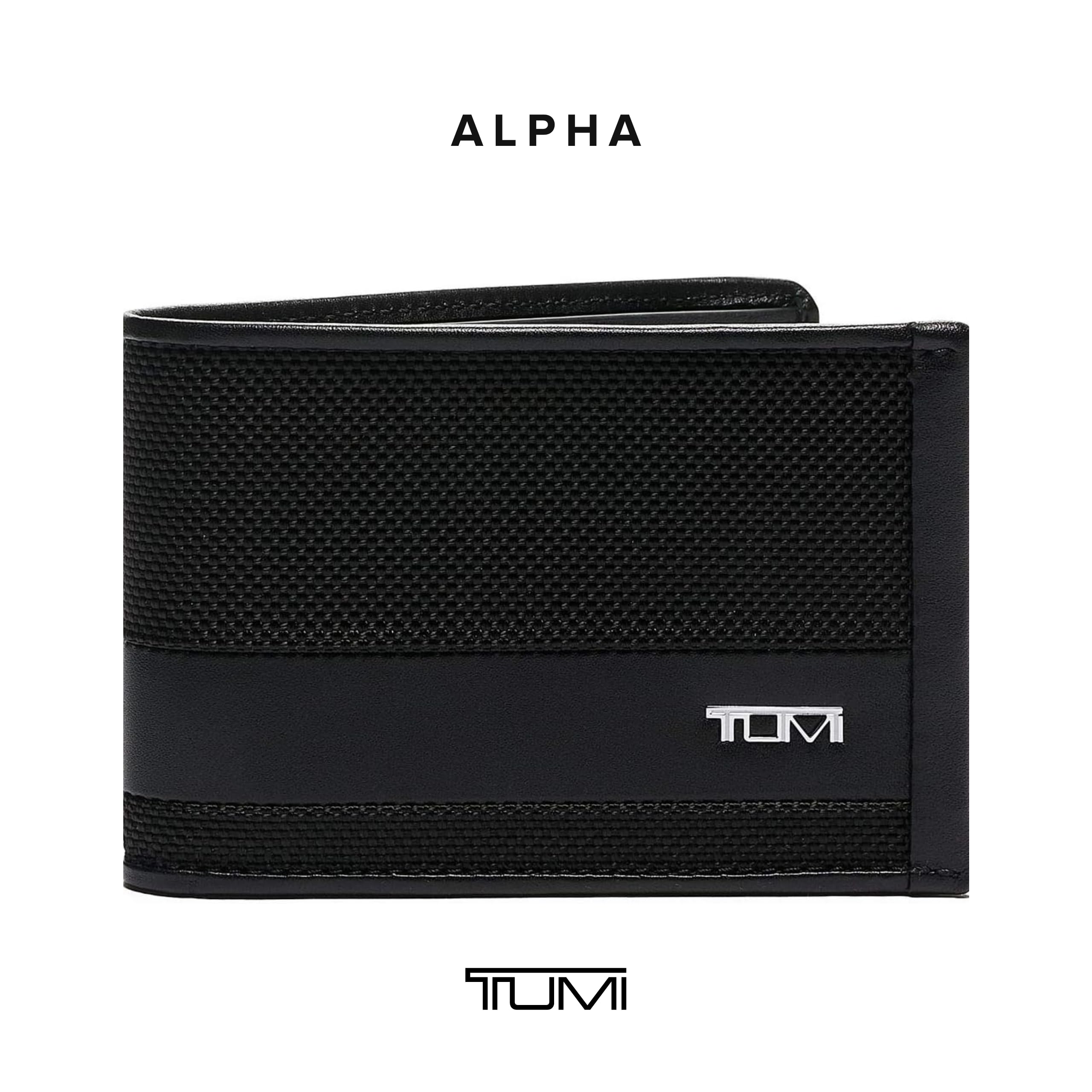 Foto 6 | Billetera Tumi Alpha Slim De Nailon Balístico Con Pliegue Único, Negra - Venta Internacional.