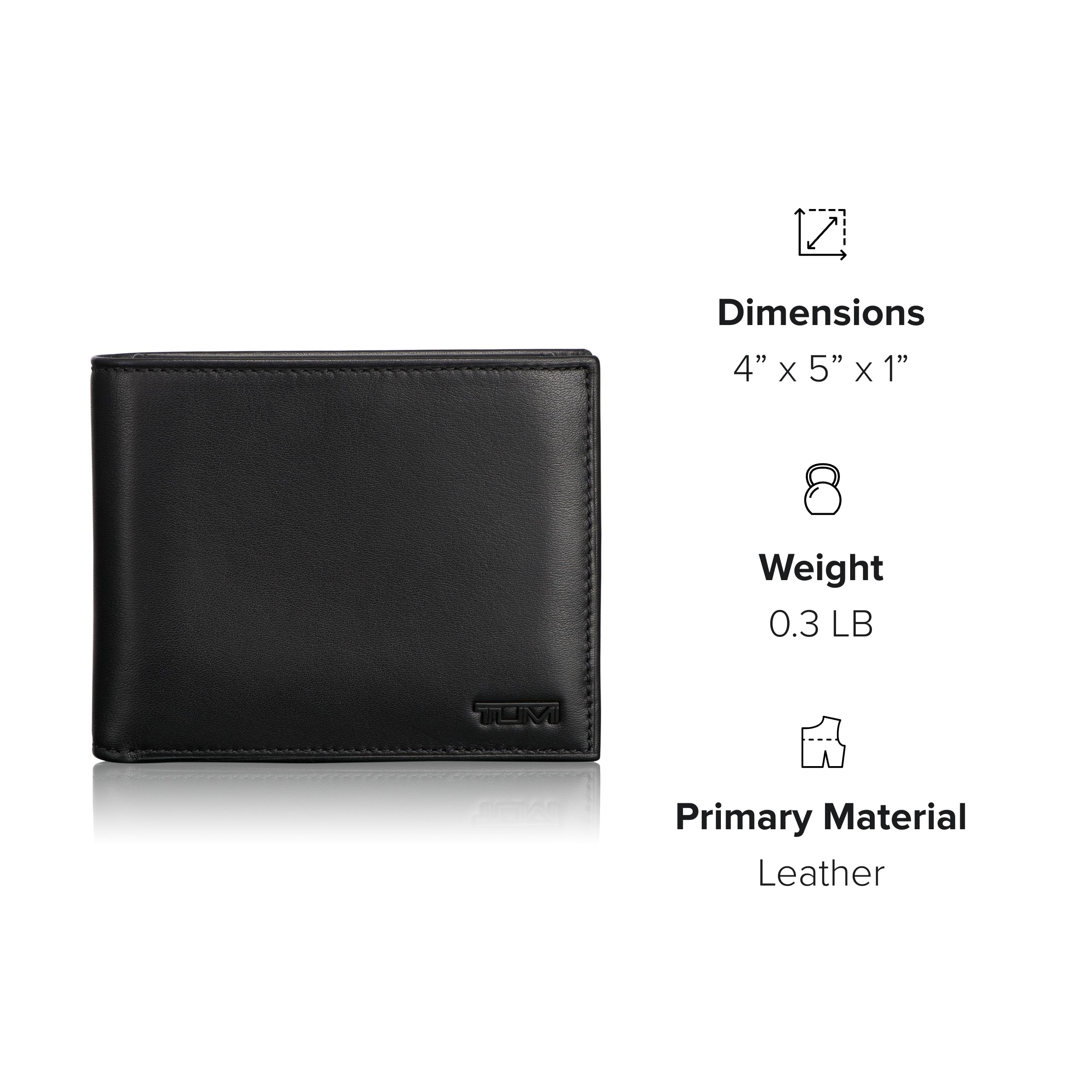 Foto 7 | Billetera Tumi Delta Global Funda Extraíble De Piel Rfid - Venta Internacional.