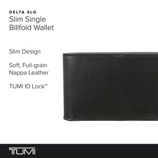 Foto 2 | Billetera Tumi Delta Slim De Piel Con Cierre Individual, Rfid, Color Negro - Venta Internacional.