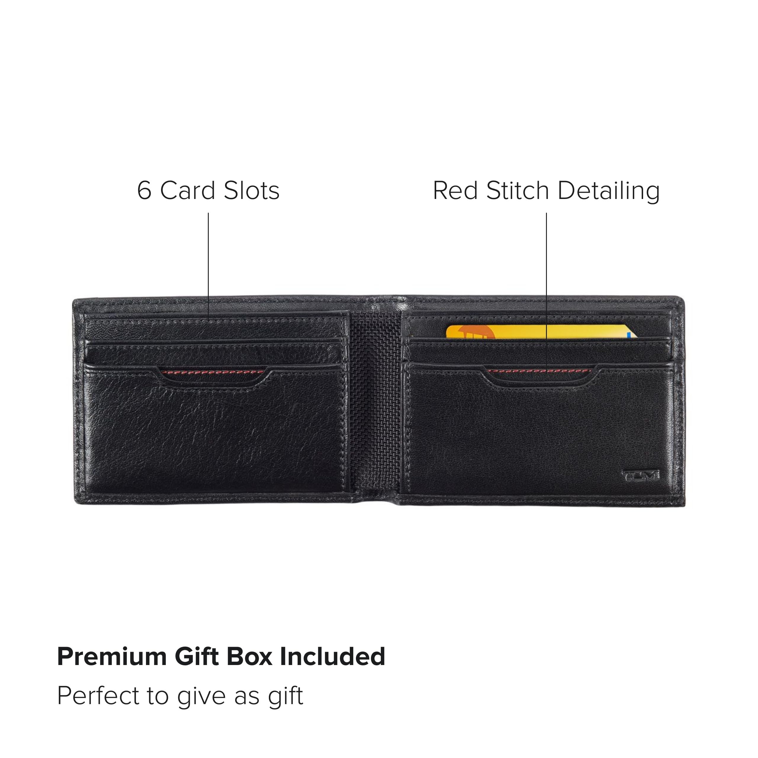 Foto 4 pulgar | Billetera Tumi Delta Slim De Piel Con Cierre Individual, Rfid, Color Negro - Venta Internacional.