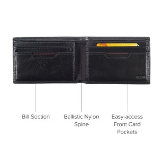 Foto 5 | Billetera Tumi Delta Slim De Piel Con Cierre Individual, Rfid, Color Negro - Venta Internacional.