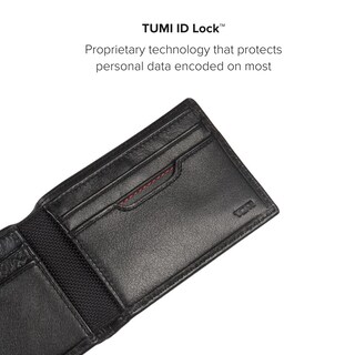 Foto 6 | Billetera Tumi Delta Slim De Piel Con Cierre Individual, Rfid, Color Negro - Venta Internacional.