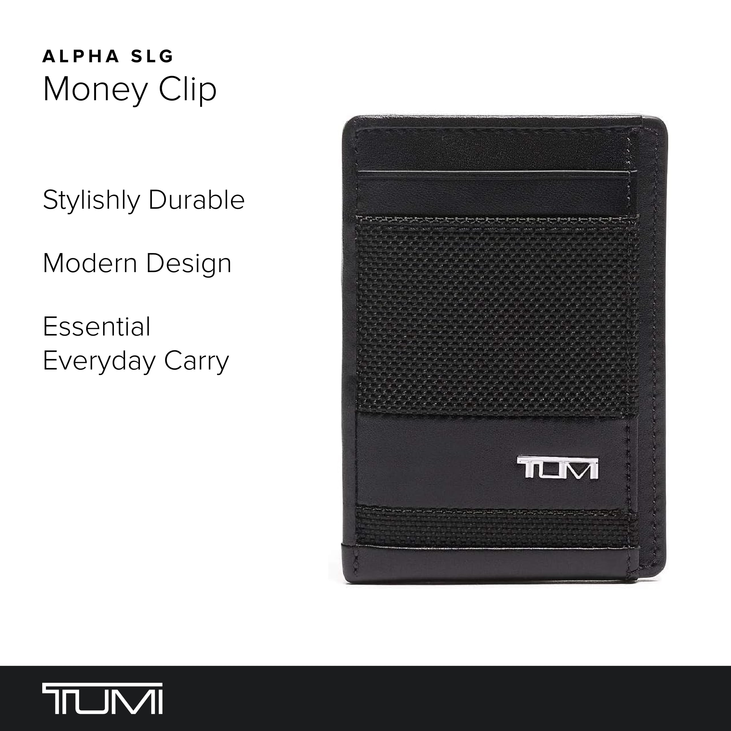 Foto 3 pulgar | Funda Para Tarjetas De Crédito Tumi Alpha Money Clip, Negra - Venta Internacional.