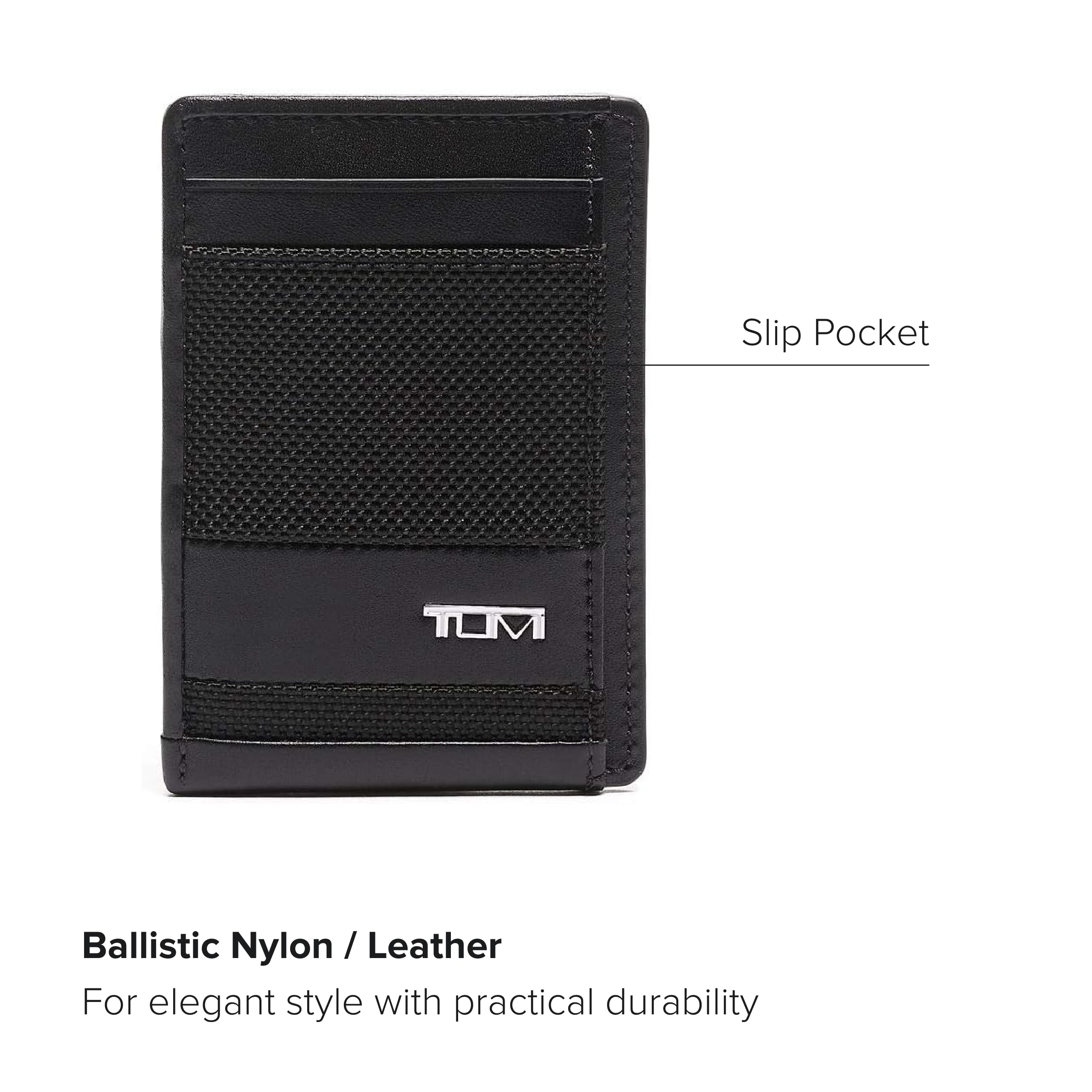 Foto 4 pulgar | Funda Para Tarjetas De Crédito Tumi Alpha Money Clip, Negra - Venta Internacional.