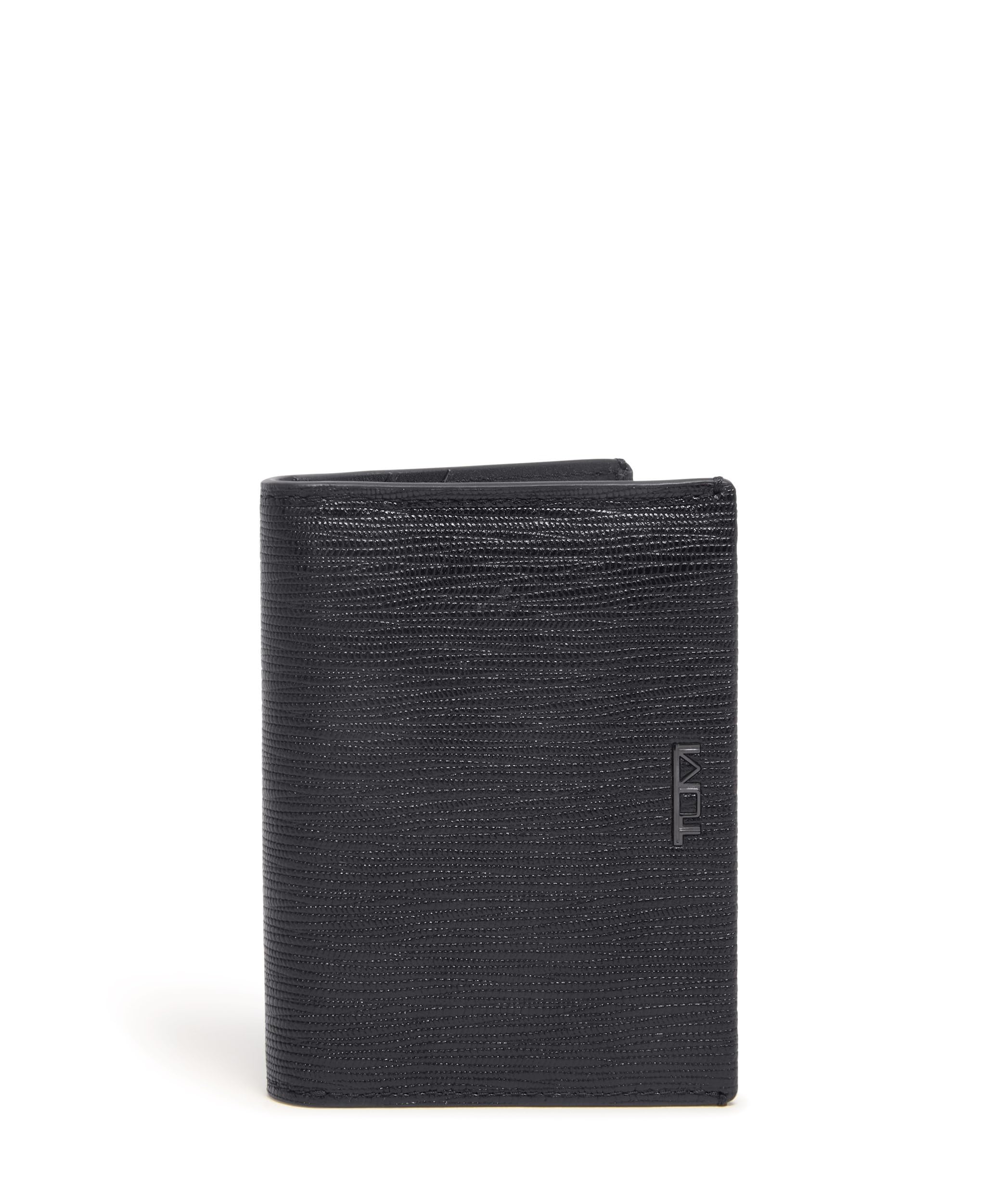 Foto 1 | Tarjetero Tumi Nassau De Piel De Napa Con Pliegue En L, Color Negro - Venta Internacional.
