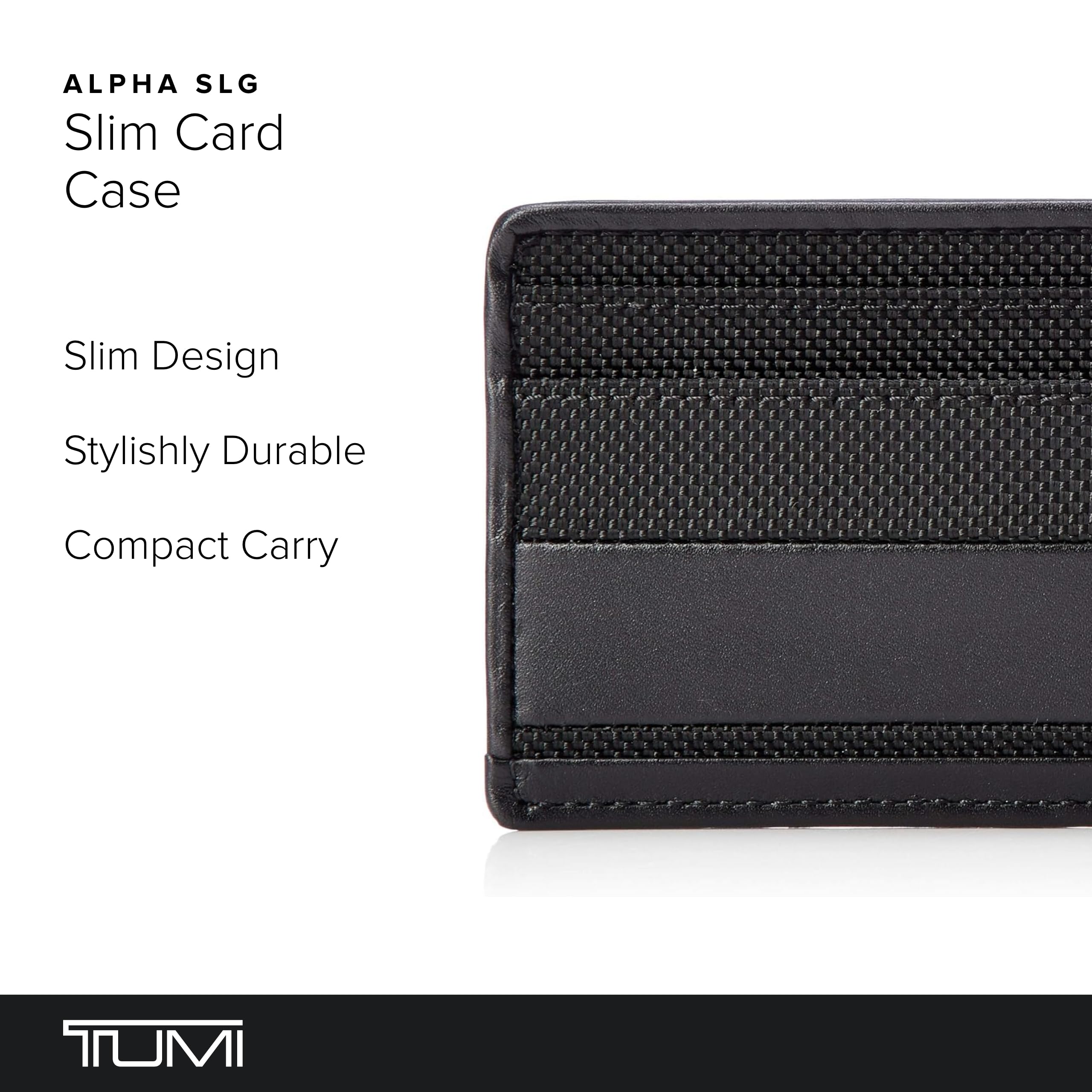 Foto 2 | Tarjetero Delgado Para Tarjetas Tumi Alpha, Tamaño Cartera Delgada, Color Negro - Venta Internacional.