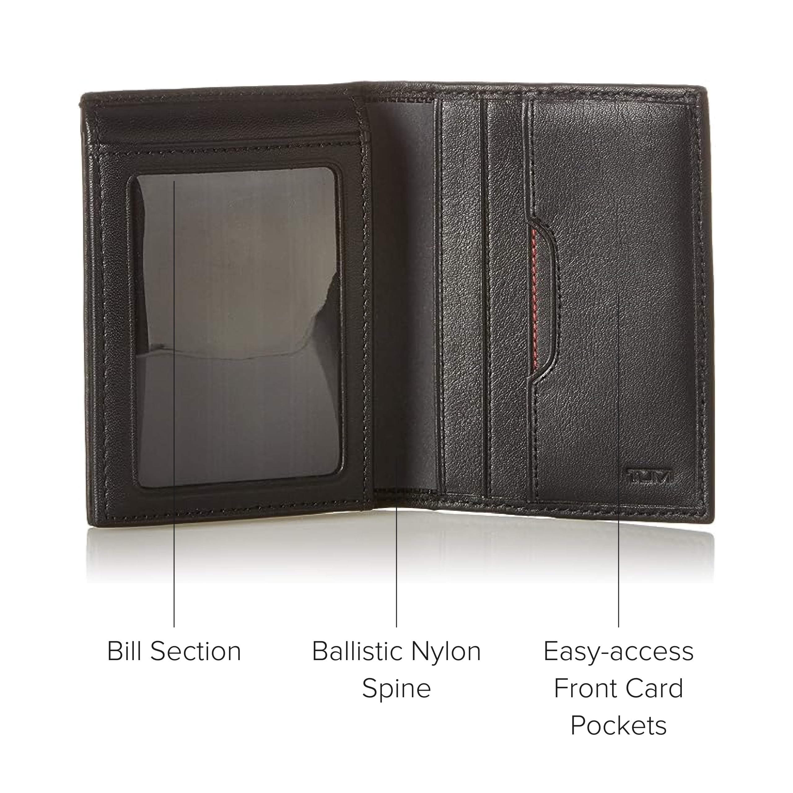 Foto 5 | Cartera Tumi Delta Con Cierre Rfid Plegable En L, Delgado, Plegable, De Piel Negra - Venta Internacional.