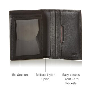 Foto 5 | Cartera Tumi Delta Con Cierre Rfid Plegable En L, Delgado, Plegable, De Piel Negra - Venta Internacional.