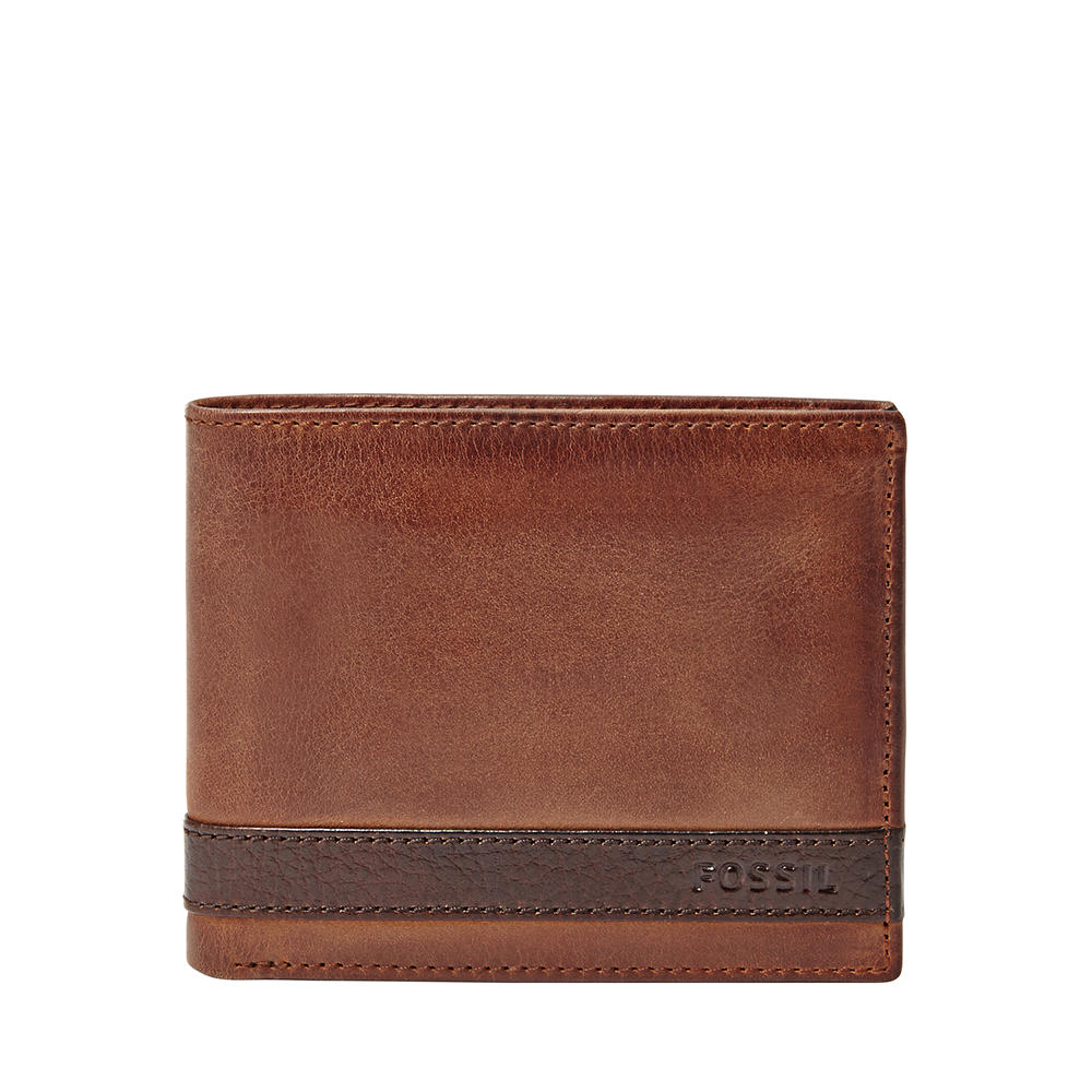 Foto 2 pulgar | Cartera Fossil Ml3644200 Color Café De Piel Para Hombre