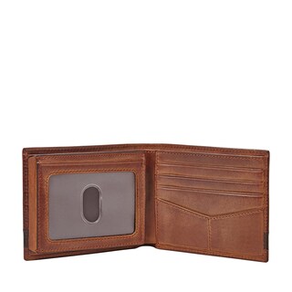 Foto 2 | Cartera Fossil Ml3644200 Color Café De Piel Para Hombre