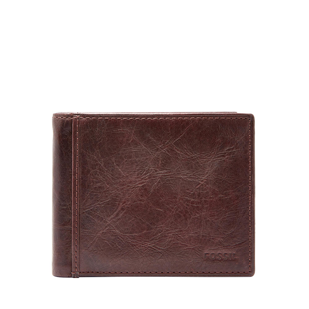 Foto 2 pulgar | Cartera Fossil Ml3784200 Color Café De Piel Para Hombre