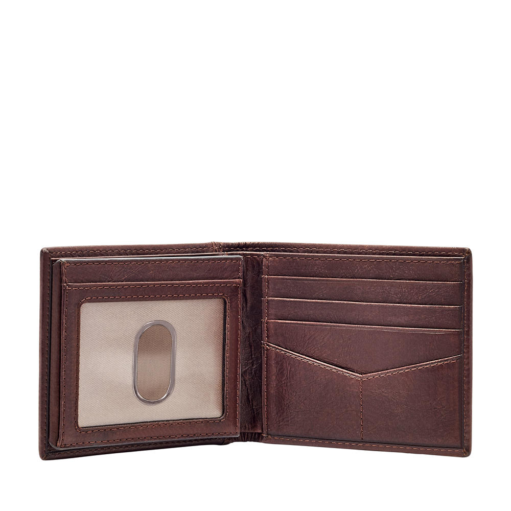 Foto 3 pulgar | Cartera Fossil Ml3784200 Color Café De Piel Para Hombre