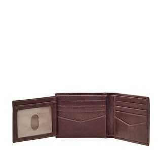Foto 3 | Cartera Fossil Ml3784200 Color Café De Piel Para Hombre