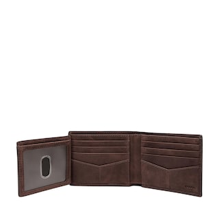 Foto 3 | Cartera Fossil Ml4686204 Color Marrón De Piel Para Hombre