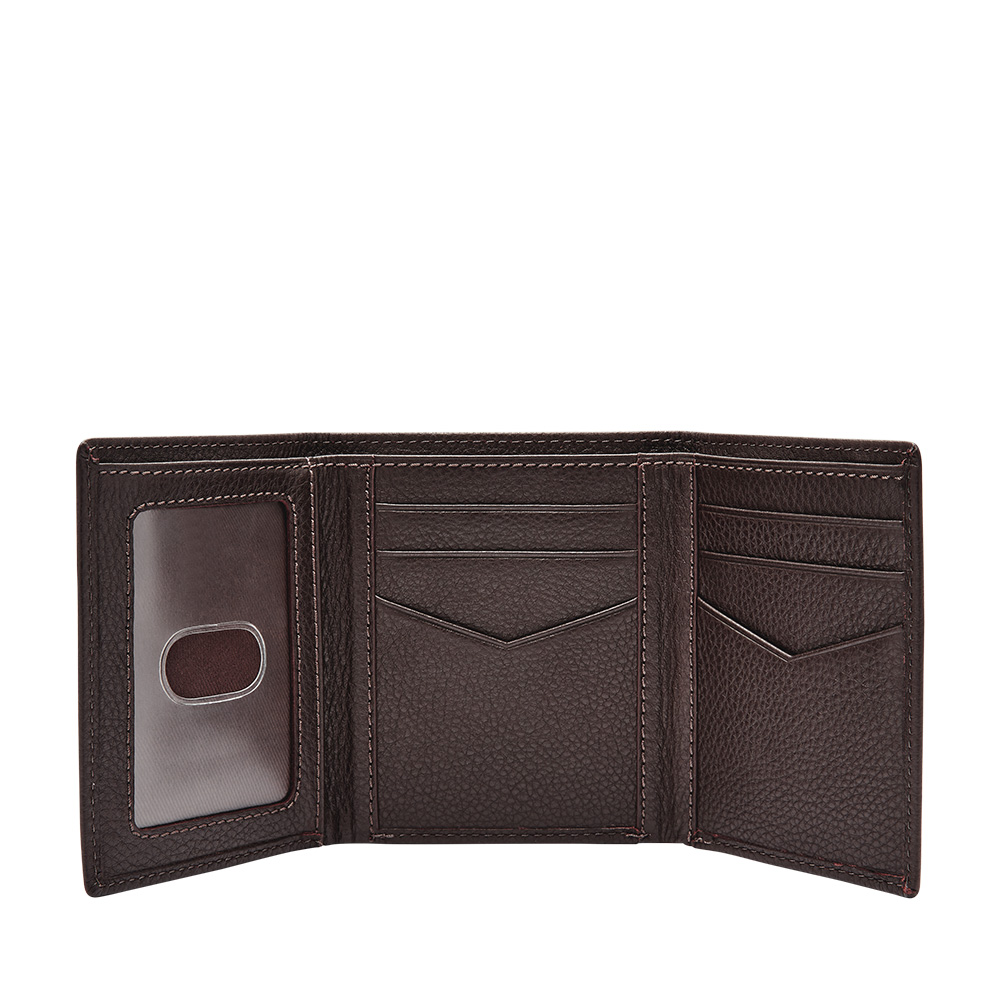Foto 3 pulgar | Cartera Fossil Ml4006201 Color Café De Piel Para Hombre