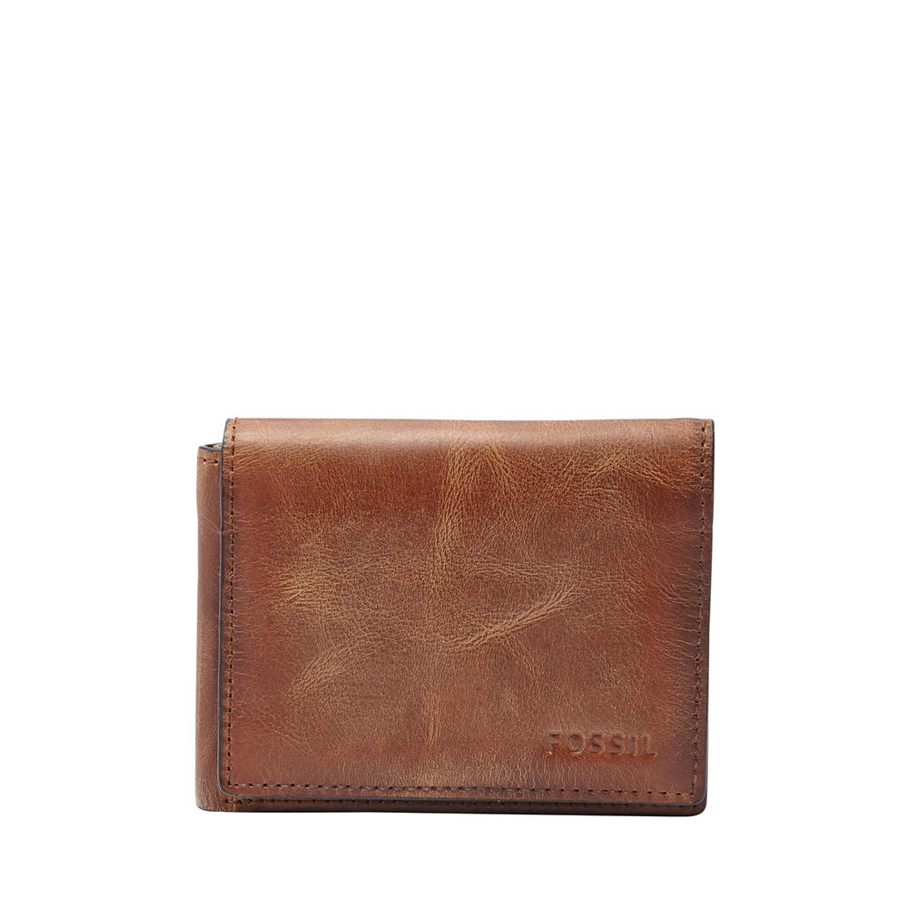 Foto 2 pulgar | Cartera Fossil Ml3700200 Color Café De Piel Para Hombre