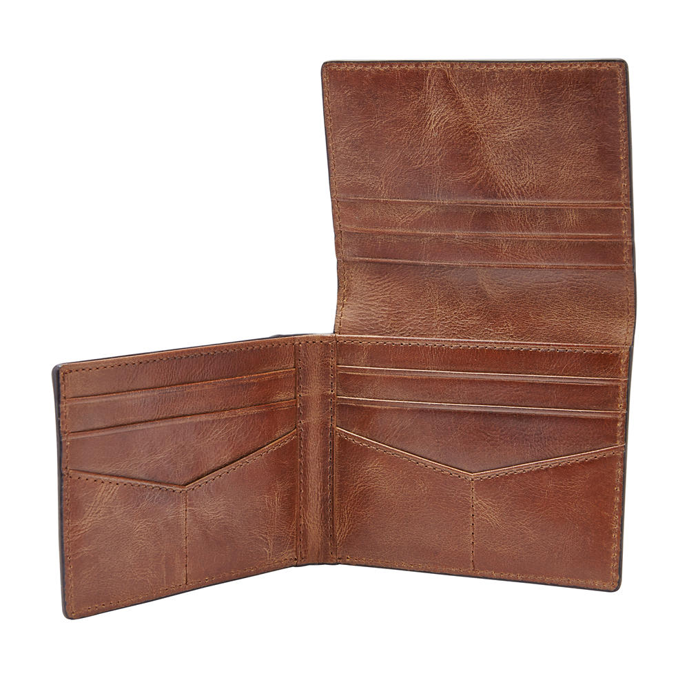 Foto 2 | Cartera Fossil Ml3700200 Color Café De Piel Para Hombre