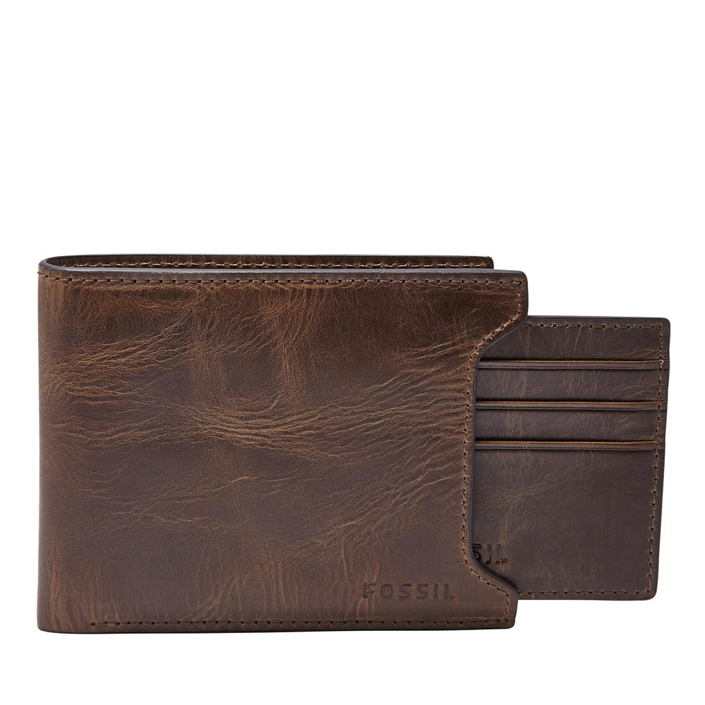 Foto 1 | Cartera Fossil Ml3685201 Color Café De Piel Para Hombre