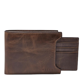 Foto 1 | Cartera Fossil Ml3685201 Color Café De Piel Para Hombre