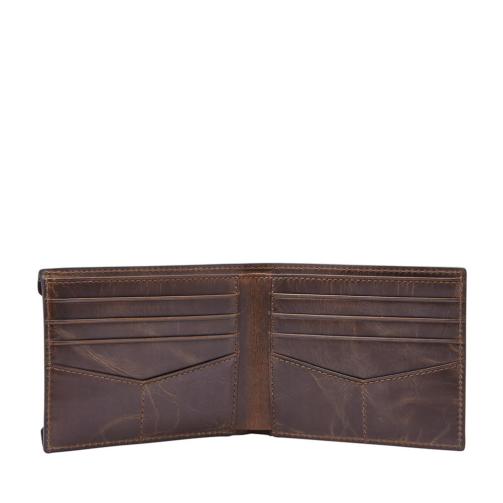 Foto 3 pulgar | Cartera Fossil Ml3685201 Color Café De Piel Para Hombre