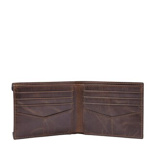 Foto 2 | Cartera Fossil Ml3685201 Color Café De Piel Para Hombre