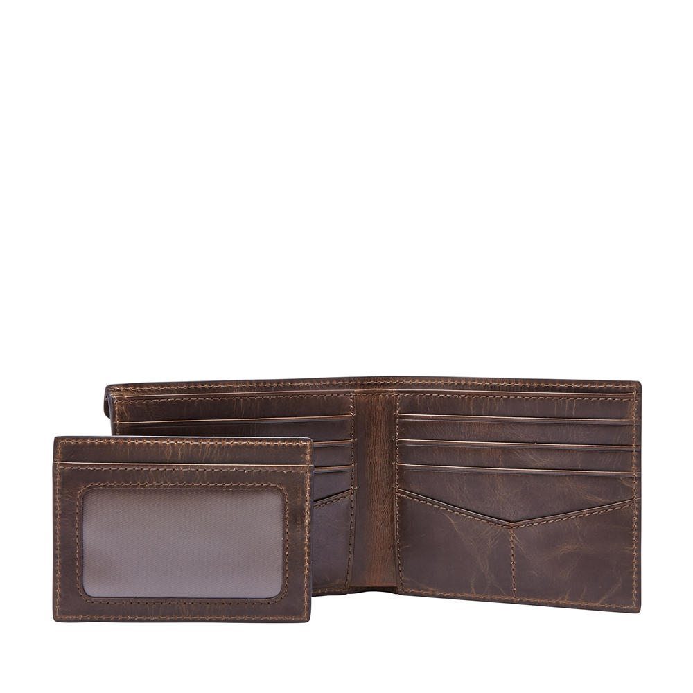 Foto 4 pulgar | Cartera Fossil Ml3685201 Color Café De Piel Para Hombre