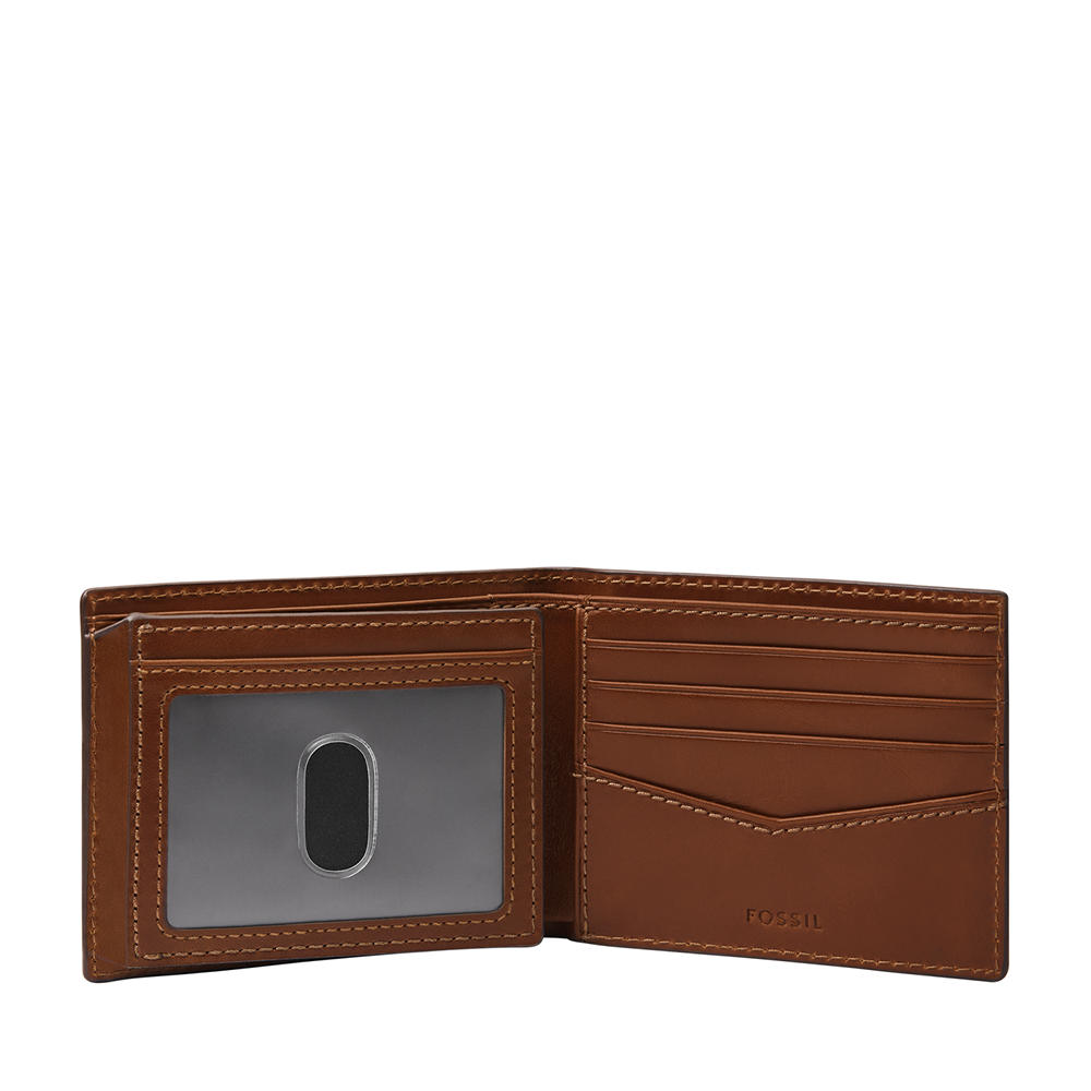 Foto 2 | Cartera Fossil Ml4647200 Color Marrón De Piel Para Hombre