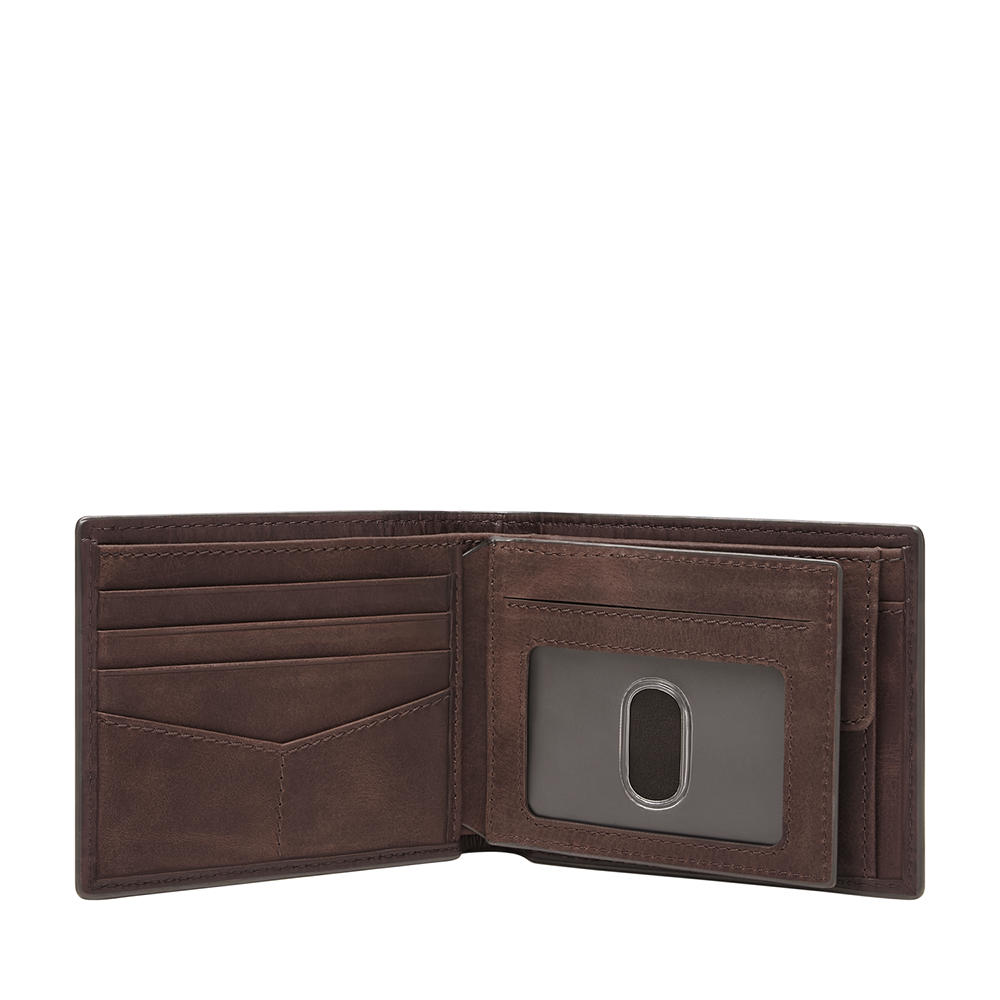 Foto 2 | Cartera Fossil Ml4687204 Color Marrón De Piel Para Hombre