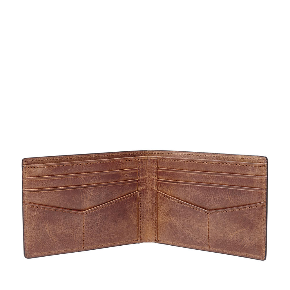 Foto 3 pulgar | Cartera Fossil Ml3709200 Color Café De Piel Para Hombre