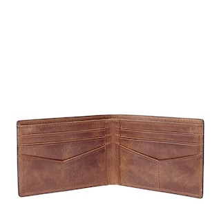 Foto 2 | Cartera Fossil Ml3709200 Color Café De Piel Para Hombre