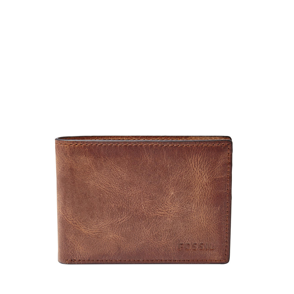 Foto 4 pulgar | Cartera Fossil Ml3709200 Color Café De Piel Para Hombre