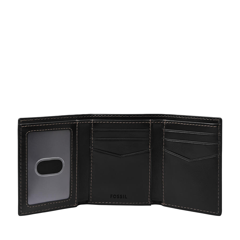Foto 2 | Cartera Fossil Ml4643001 Color Negra De Piel Para Hombre